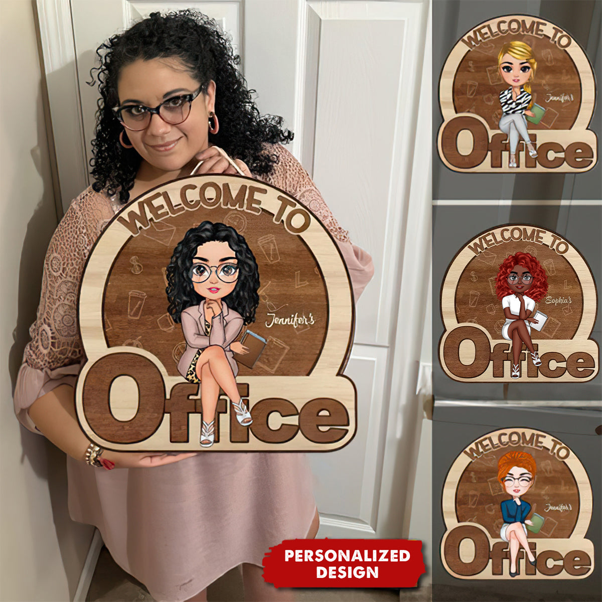 Welcome To My Office - Personalized Door Sign - Gift For Office Staff