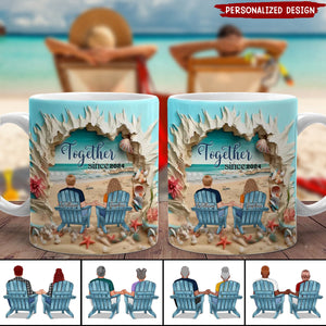 You & Me We Got This Couple Beach-Personalized 3D Effect Coffee Mug - Gift Idea For Couple