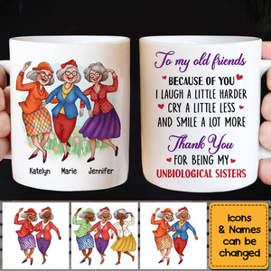 Gift for Friends Smile A Lot More Dancing Ladies Mug