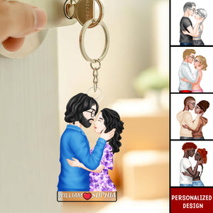 Couple in love-Personalized Keychain-Gifts For Couple