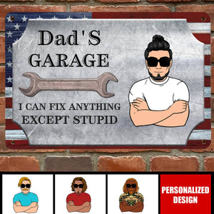 I Can Fix Anything-Personalized Metal Sign-Garage Decor Gift For Husband Dad Grandpa