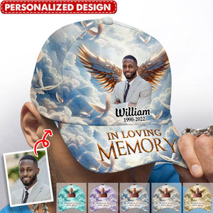 In loving memory Family loss Memorial Upload Photo Personalized Cap