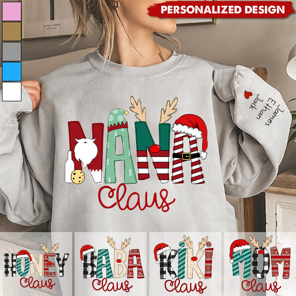 Family Best Gifts For Christmas-Personalized Christmas Gigi Sweatshirt