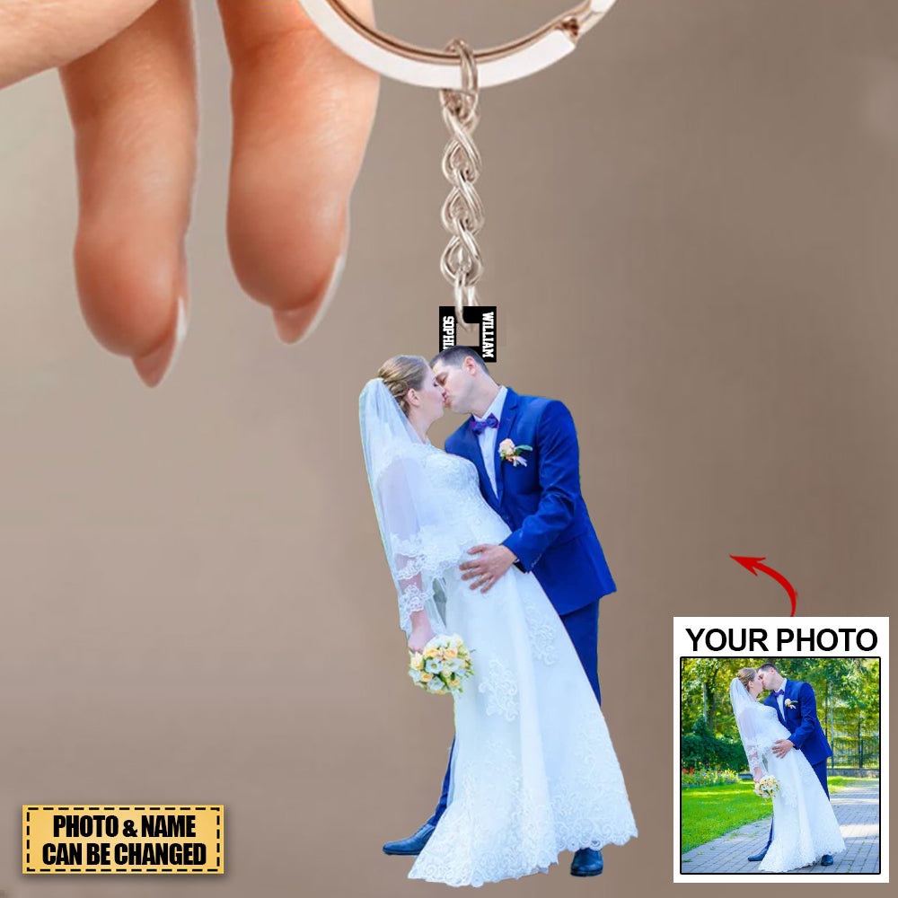 Personalized Acrylic Keychain- Gift For your beloved ones/Anniversary/Couple- Custom Your Photo