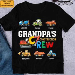 Personalized Construction Crew Shirt - Gift for Grandpa