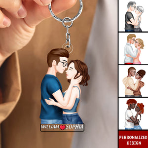 Couple in love-Personalized Keychain-Gifts For Couple