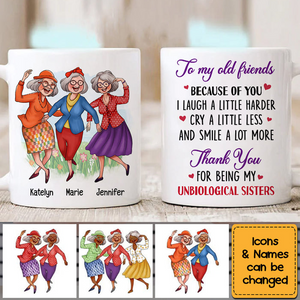 Gift for Friends Smile A Lot More Dancing Ladies Mug