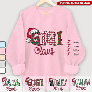 2024 New Release Mimi Claus Christmas and Grandkids-Personalized Sweatshirt