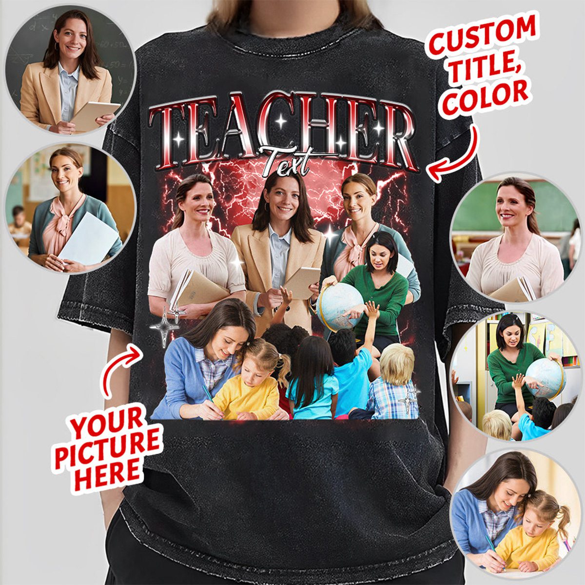 My Best Teacher-Personalized Photo T-Shirt