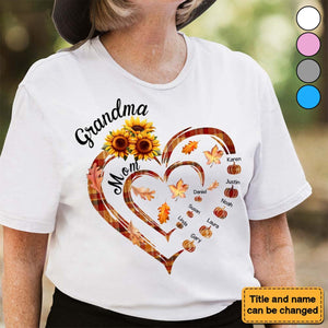 Gift For Grandma First Mom Now Mama-Personalized T-Shirt