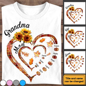 Gift For Grandma First Mom Now Mama-Personalized T-Shirt