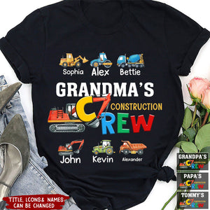 Personalized Construction Crew Shirt - Gift for Grandpa