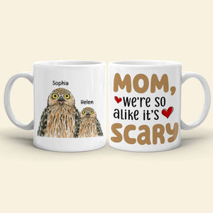 We're so alike, Personalized Coffee Mug, Sitting With Mom Coffee Mug, Mother's Day, Birthday Gift For Mom