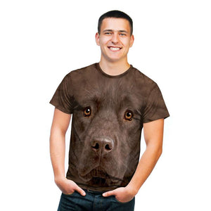 Chocolate Lab Brown T-Shirt- Adult&Kids Unisex T-Shirt