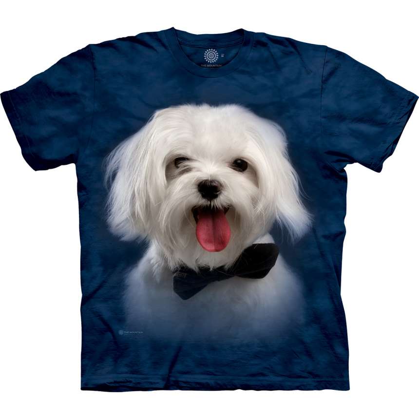 Handsome White Maltese T-Shirt- Adult&Kids Unisex T-Shirt