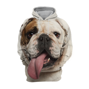 Unisex 3D Graphic Hoodies Animals Dogs English Bulldog Pitbull Naughty