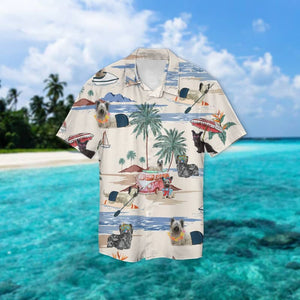 Skye Terrier Summer Beach Hawaiian Shirt