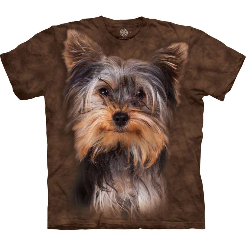 Smiling Yorkie Portrait T-Shirt- Adult&Kids Unisex T-Shirt